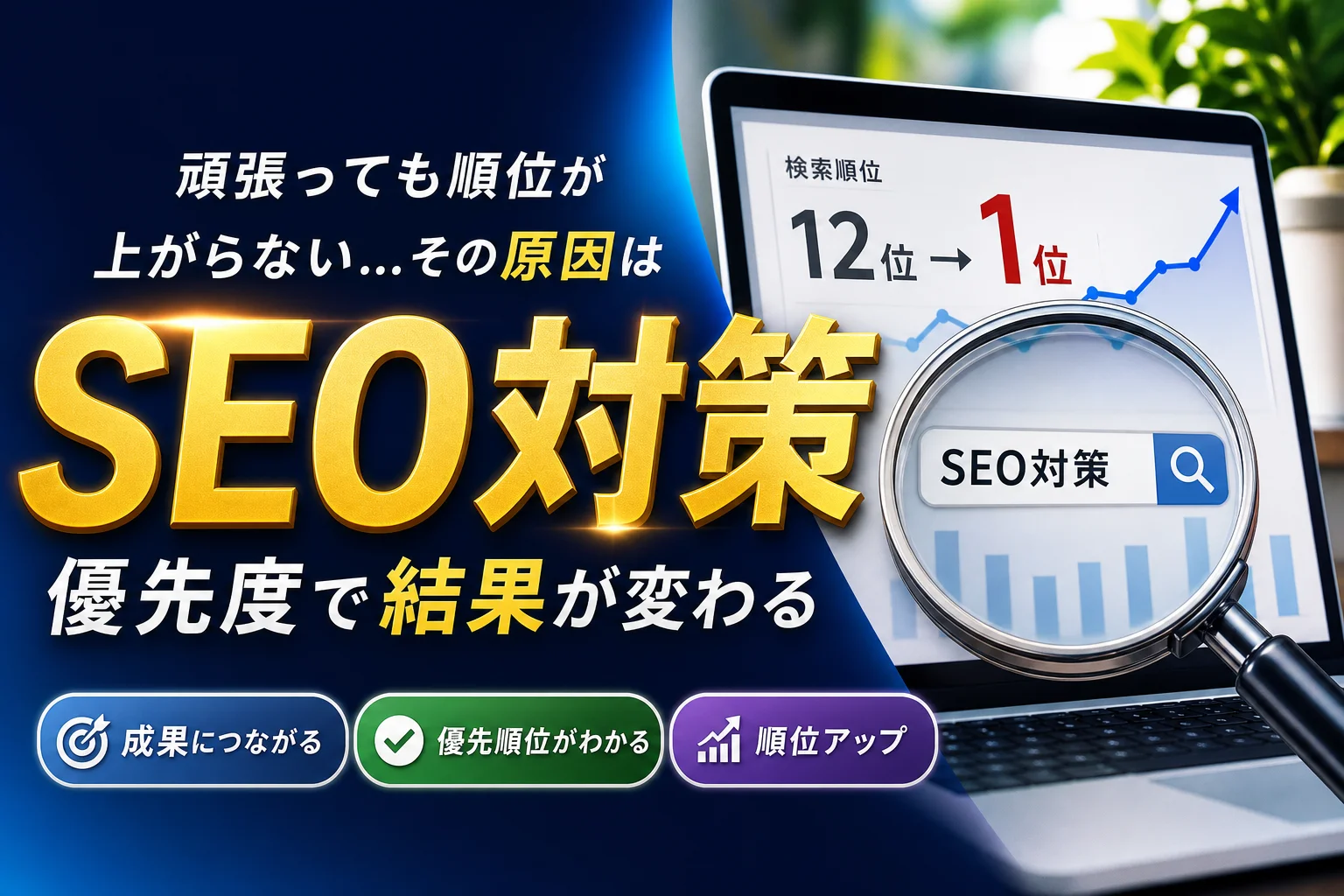 SEO対策の優先度別実践ガイド|検索順位を上げるステップ | NewCurrent