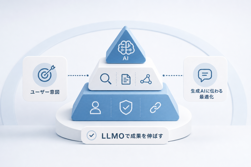 AI検索対応のSEO基本フレーム：LLMO思考とAI最適化の発想