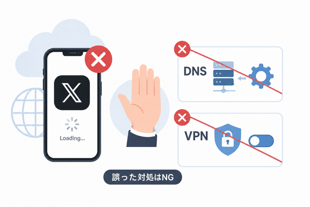 やってはいけない誤った対処法：DNS変更やVPN入れ直しの常識を卒業