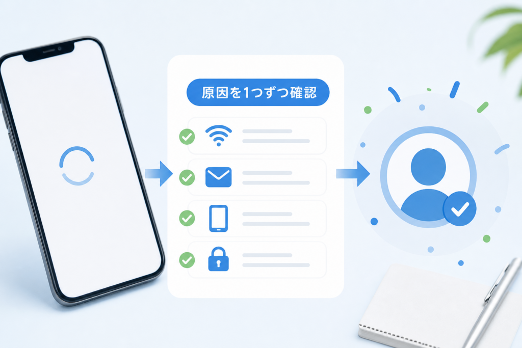アカウント作成エラーを解決する：新規登録でぐるぐるする時の対策方法