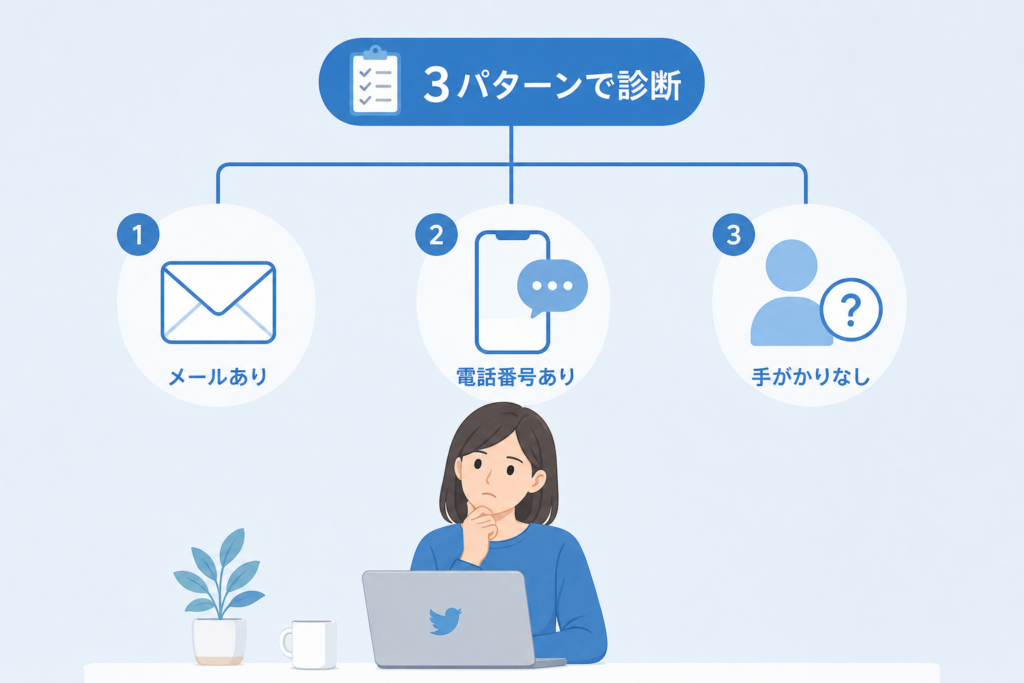 パターン別診断：ユーザー名忘れたシナリオの切り分け方