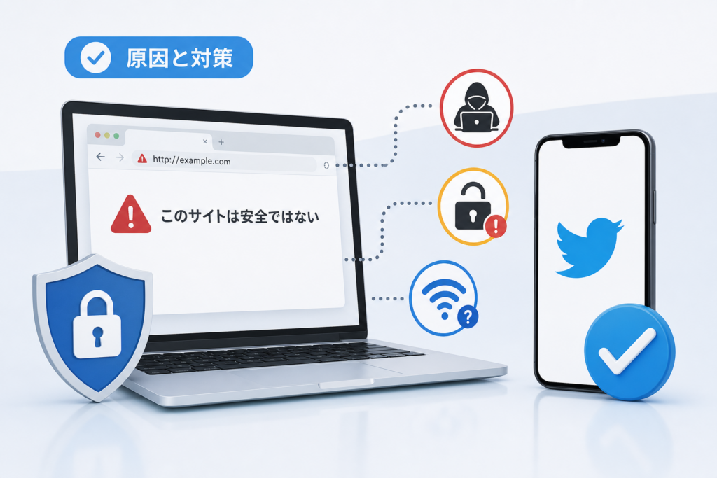 ライブドアニュースとTwitterの危険性と「このサイトは安全ではない」表示の真相