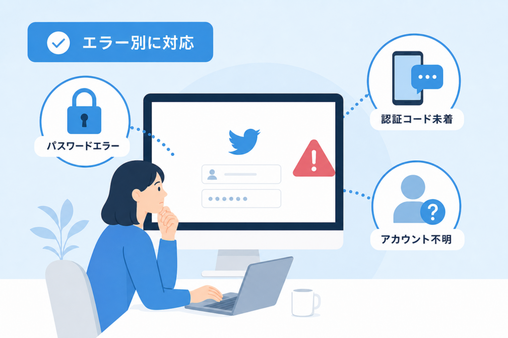 ログイン警告とエラー別の対処方法