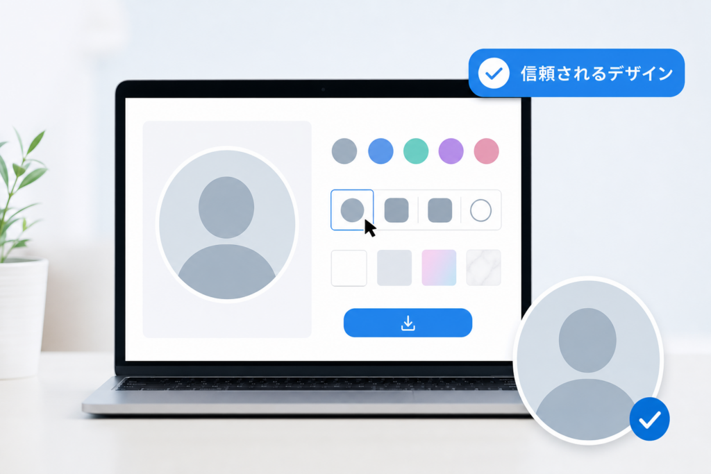 初期アイコンメーカーで信頼される初期アイコン風デザインを作成する