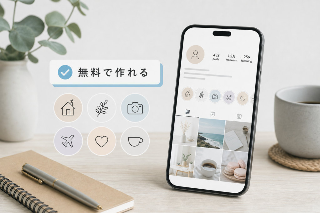 Instagramのハイライトアイコン無料作成│おしゃれなツール活用と失敗を避けるコツ