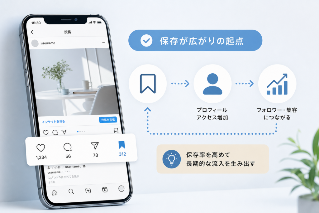 Instagramアルゴリズムの保存率・プロフィールアクセス活用法