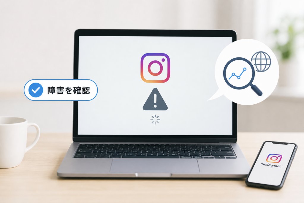 Instagram側の障害を疑うべきタイミングと確認方法