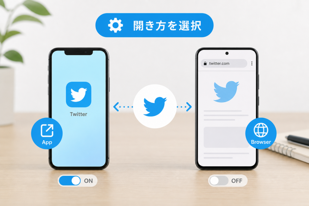 iPhoneやAndroidでアプリ・ブラウザの開き方を制御するための設定