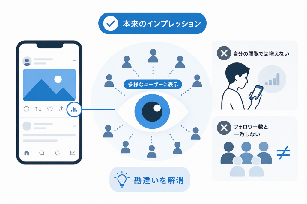 Twitterインプレッションのよくある勘違い｜自分の閲覧やフォロワー数との違いを解消