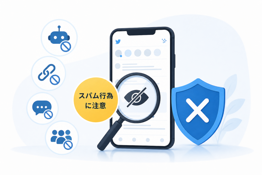 Twitterシャドウバンの原因|スパム認定されやすい行動