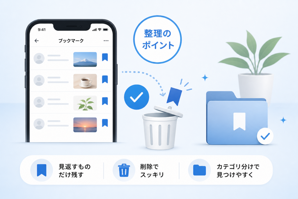 Twitterブックマークとは削除と一括削除で整理しよう!後悔しないためのポイント
