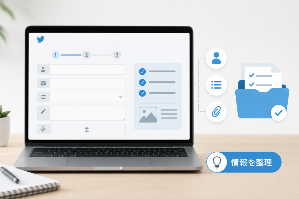 Twitter問い合わせフォームの入力項目と効果的な情報整理