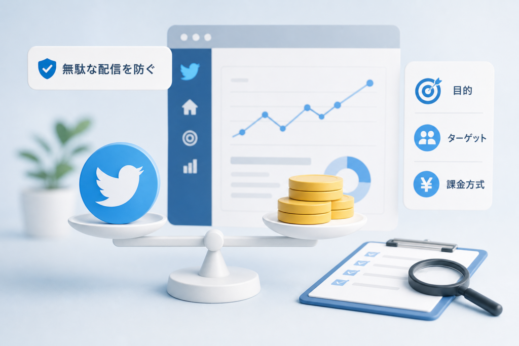 Twitter広告の種類と課金方式で無駄な配信を防ぐ