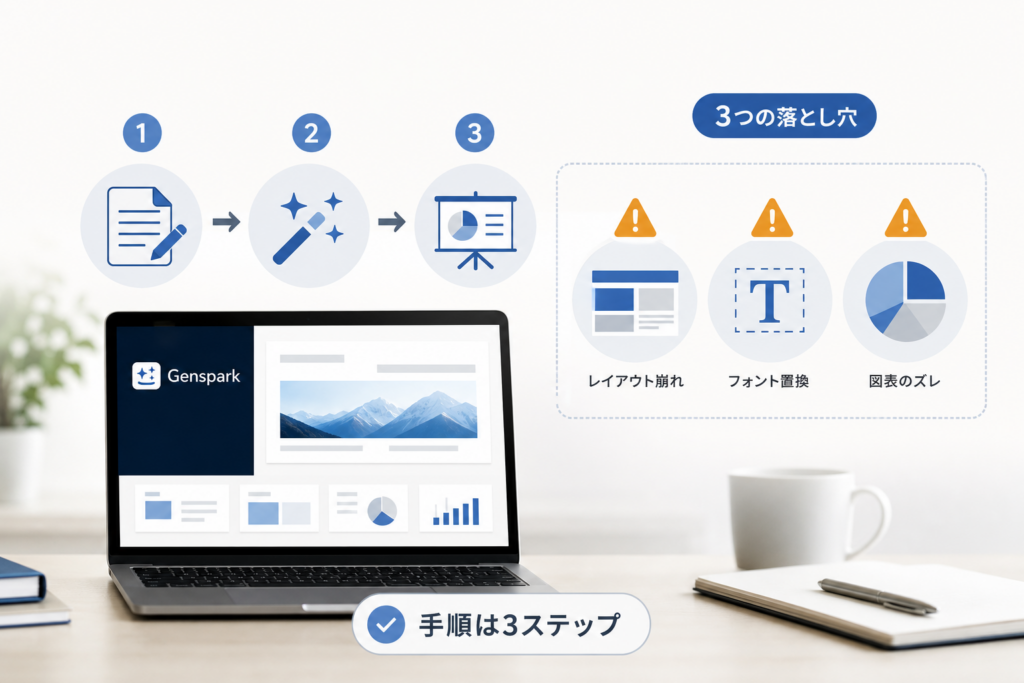 ジェンスパークで資料作成を始める基本手順と初心者が必ずハマる3つの落とし穴