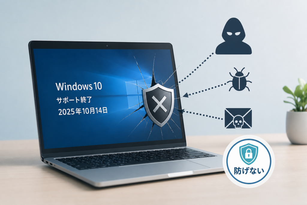 セキュリティソフトでは防げない|サポート終了後のリスクと誤解