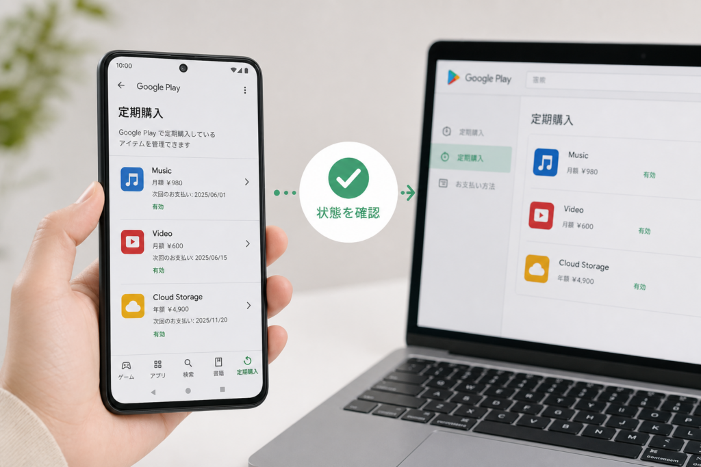 Androidで契約状態を確認する