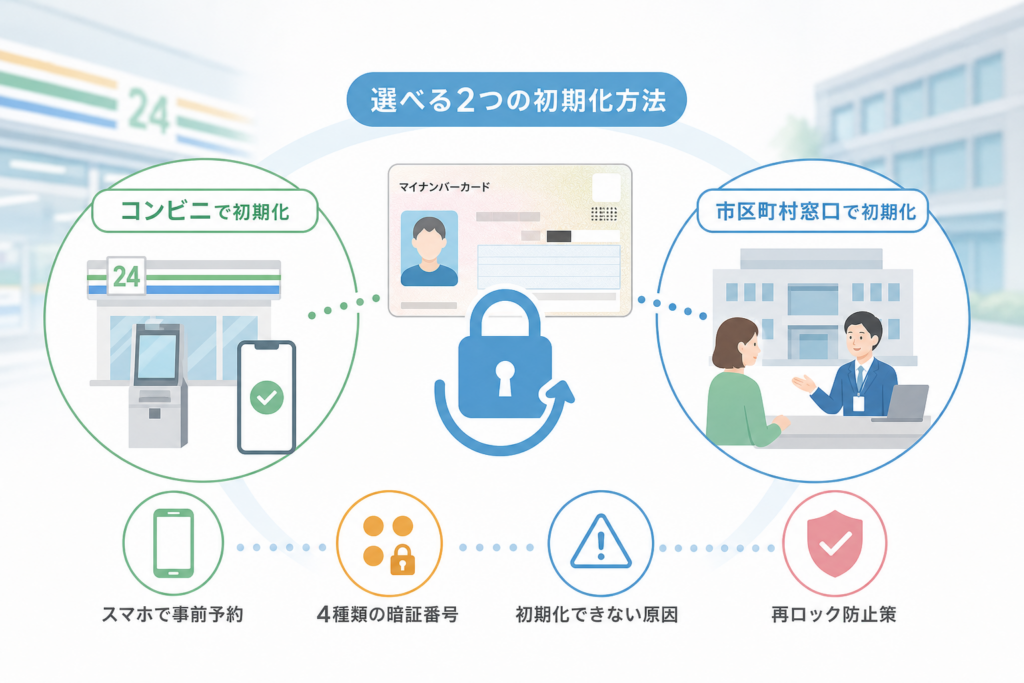 【結論】JPKI暗証番号を初期化できる場所と条件