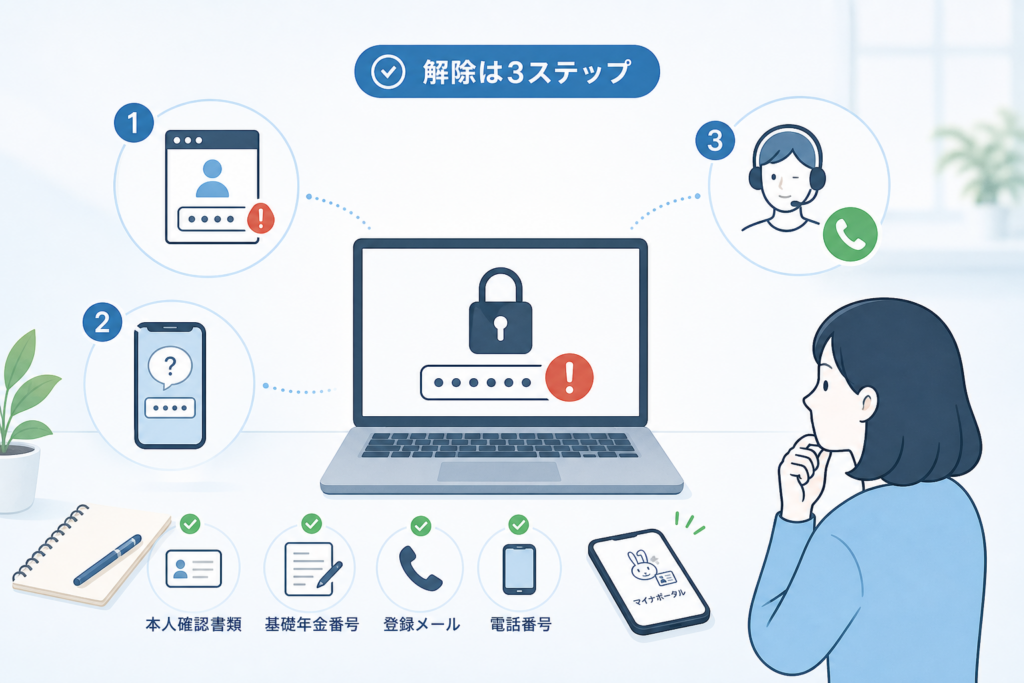 ねんきんネットのログインエラーを表示と症状から見分ける