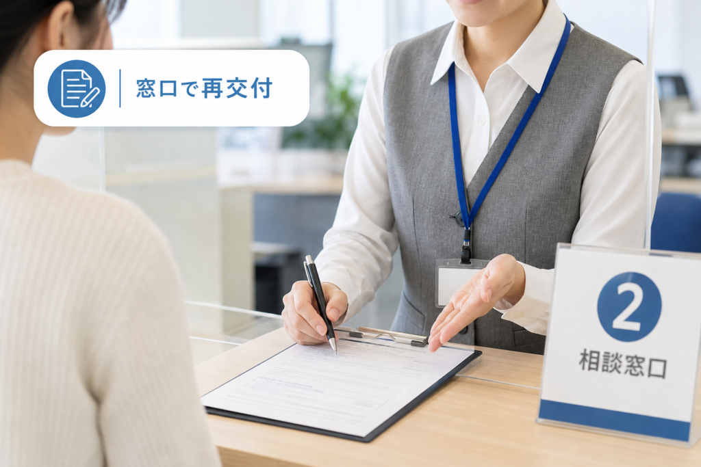 ハローワークでの再交付申請の流れ