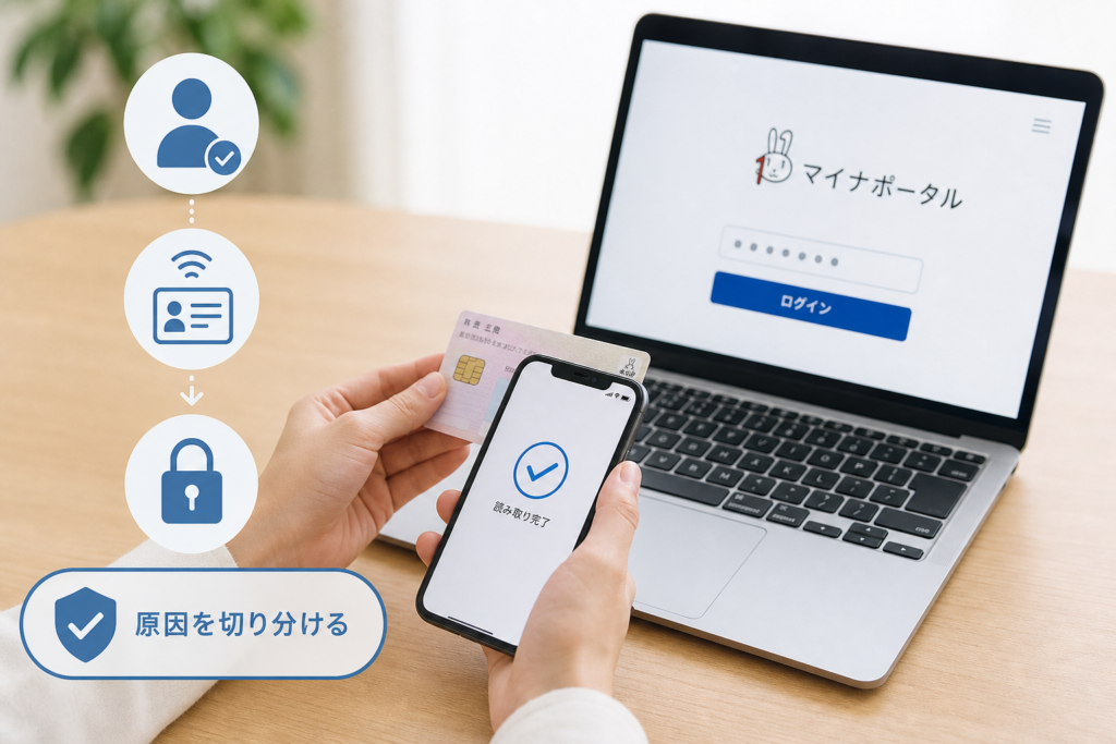 マイナポータルにログインできない・カードを読み取れない場合