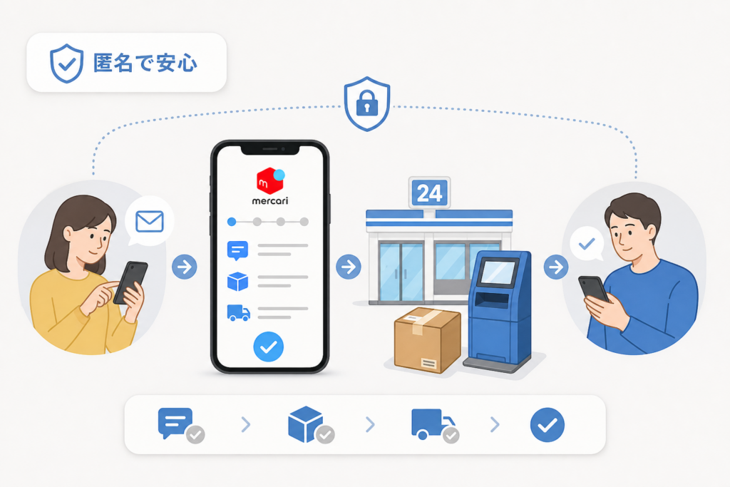 匿名返品で相手に伝わる情報・返送できる場所