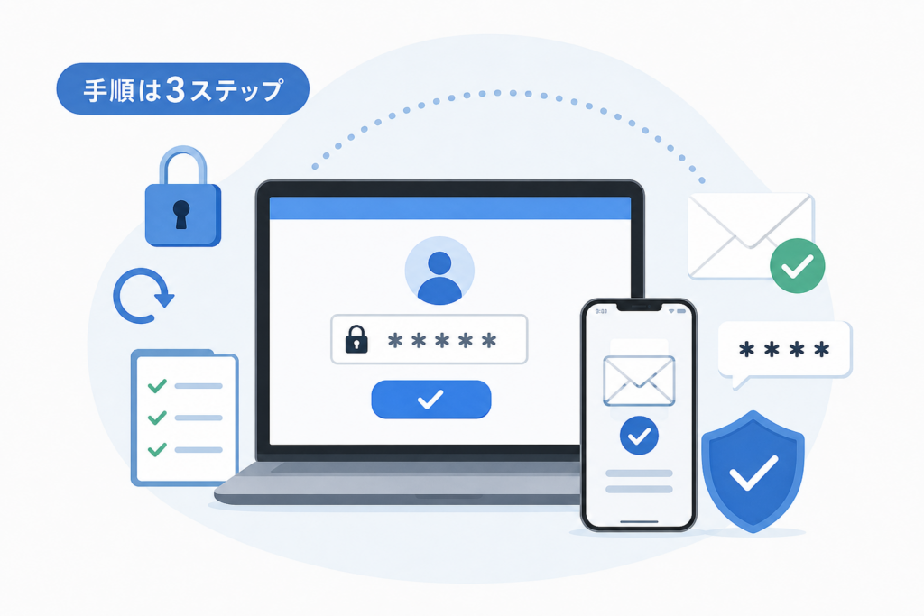 求職者マイページのパスワードを再設定する手順