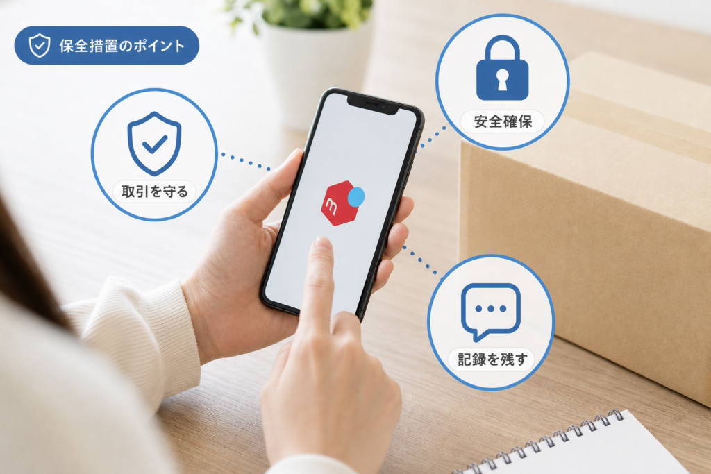 返信を待つ間に行う取引の保全措置