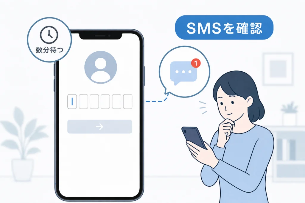 会員登録のSMS認証番号が届かない場合