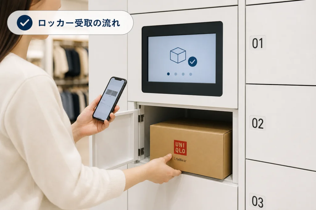 専用ロッカーでの受取手順|利用できる条件と操作時の注意