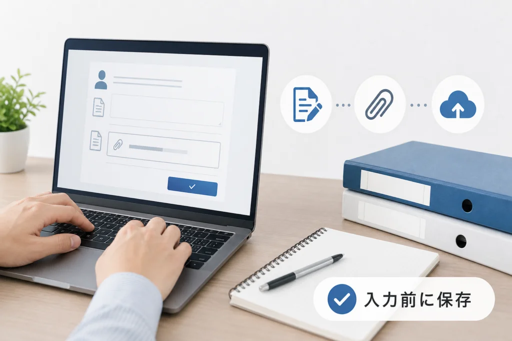 志望動機と添付書類で失敗しないための入力・保存方法