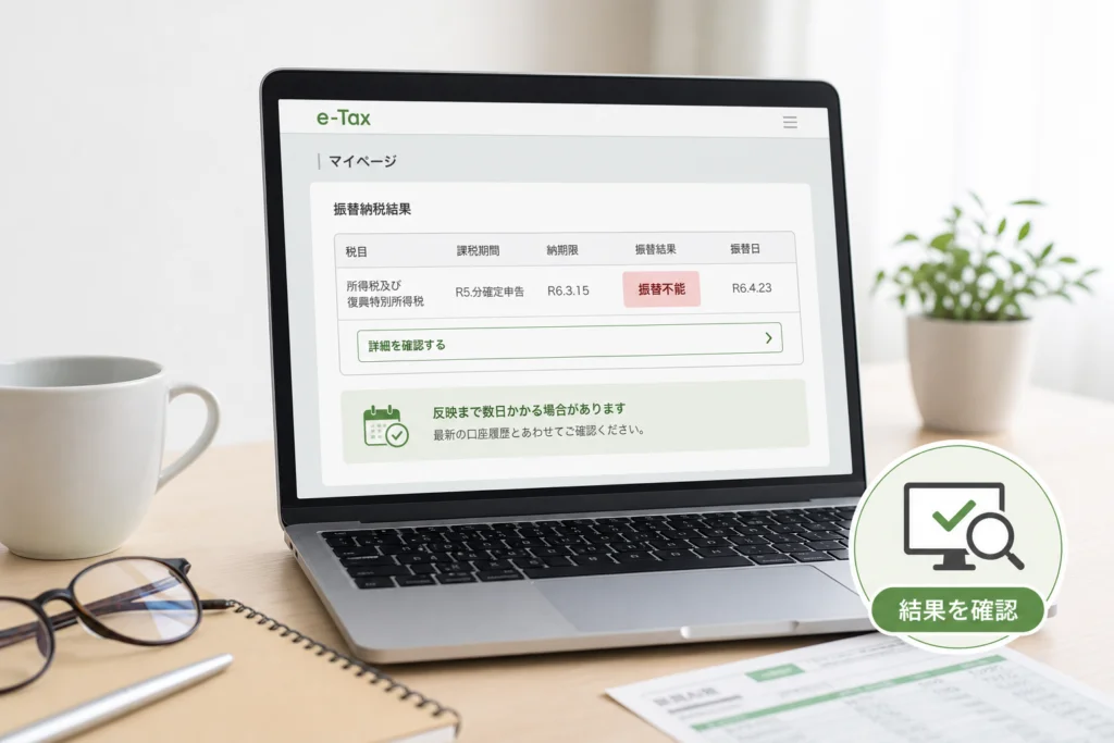 振替納税結果の確認方法｜WEB版マイページの操作手順