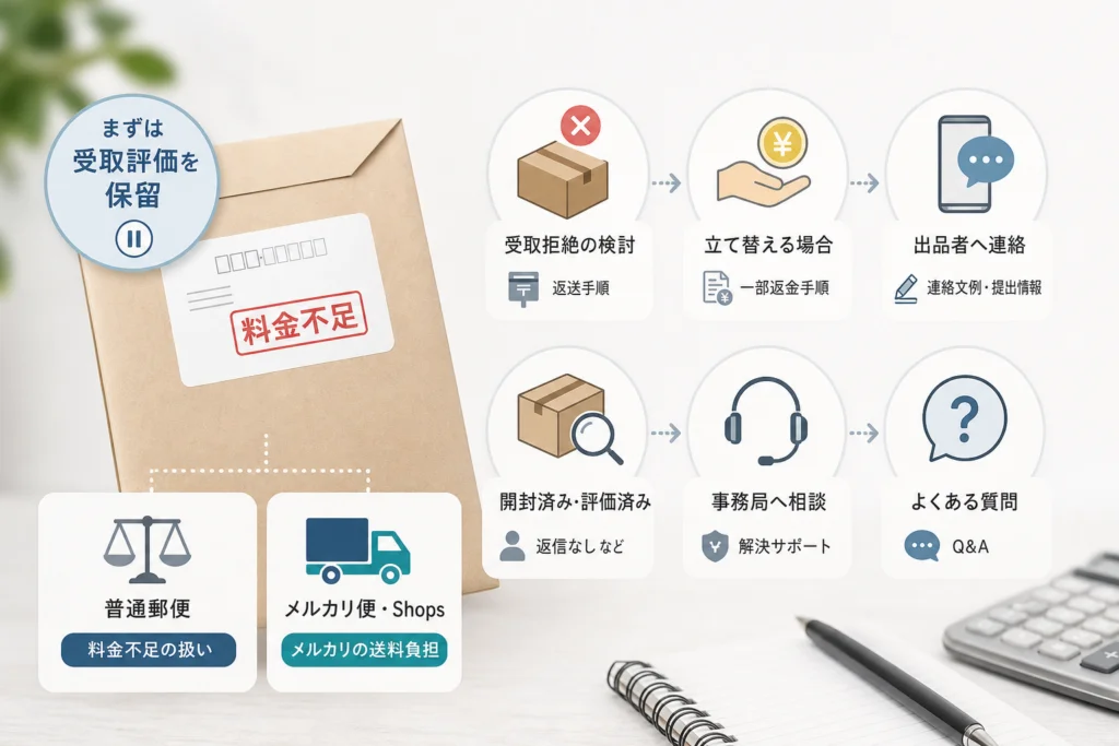 支払い義務はある？郵便の扱いとメルカリの送料負担を分けて確認