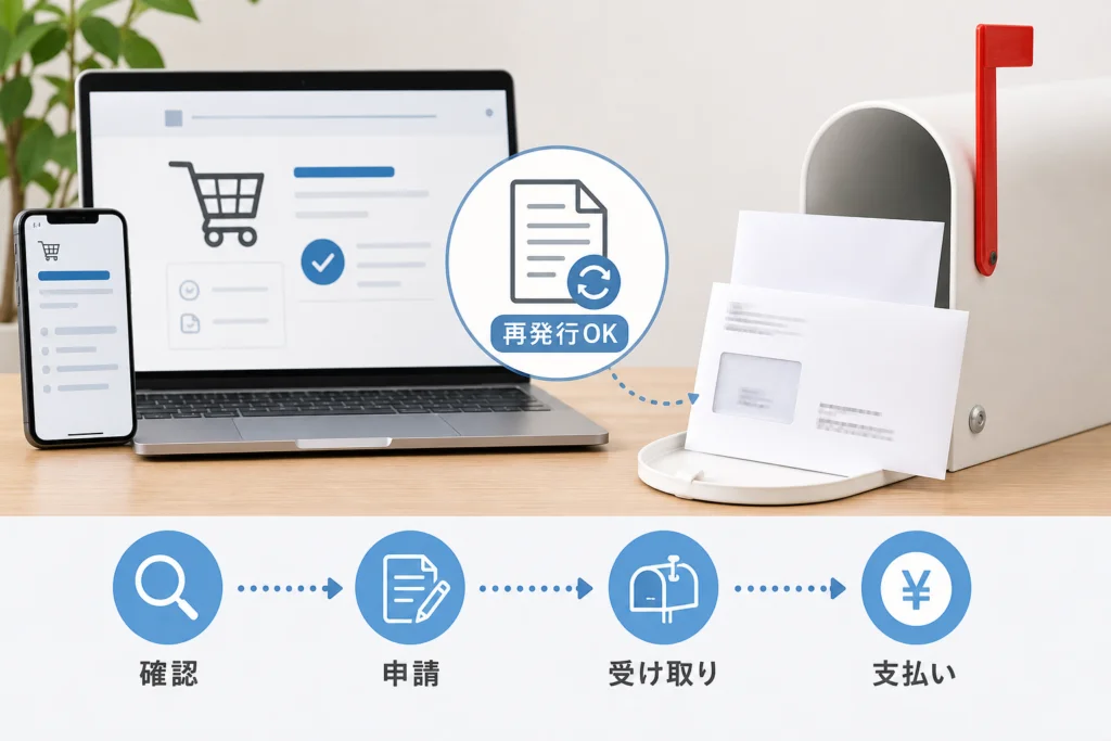 支払用紙が届かない・住所が違うときは何を確認する？