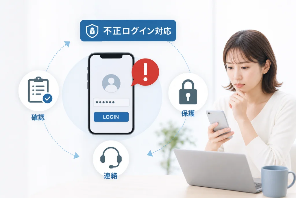 楽天IDの不正ログインが疑われるときの対応手順