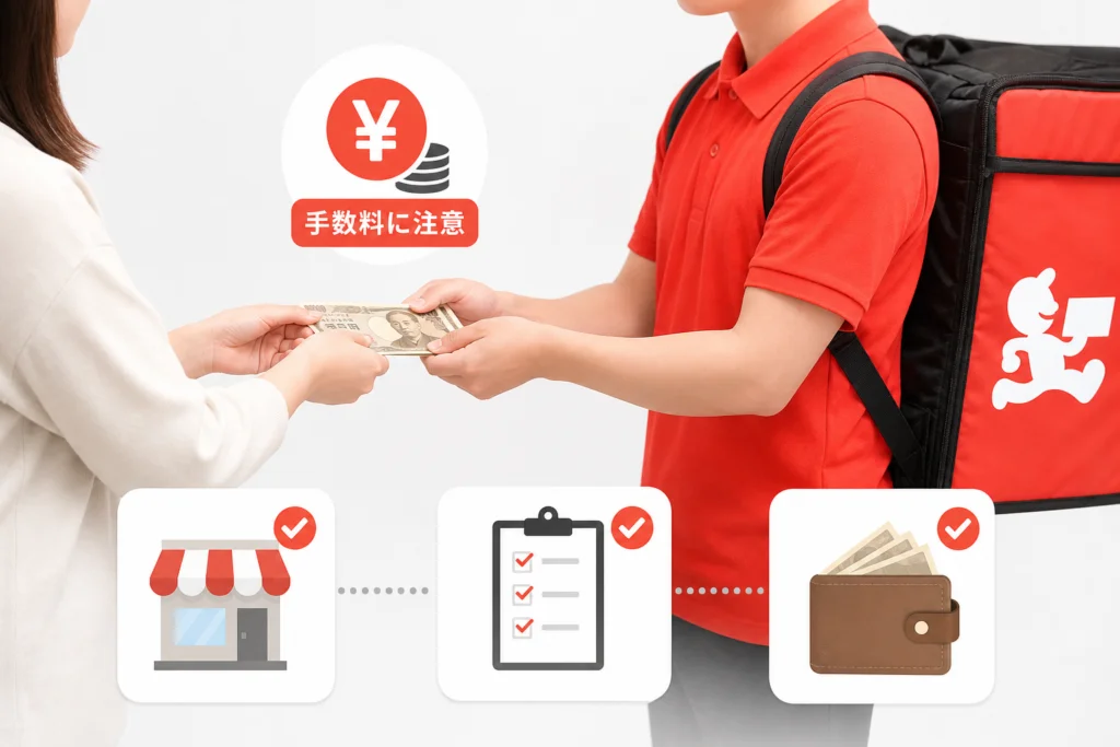 現金払いの手数料と利用条件