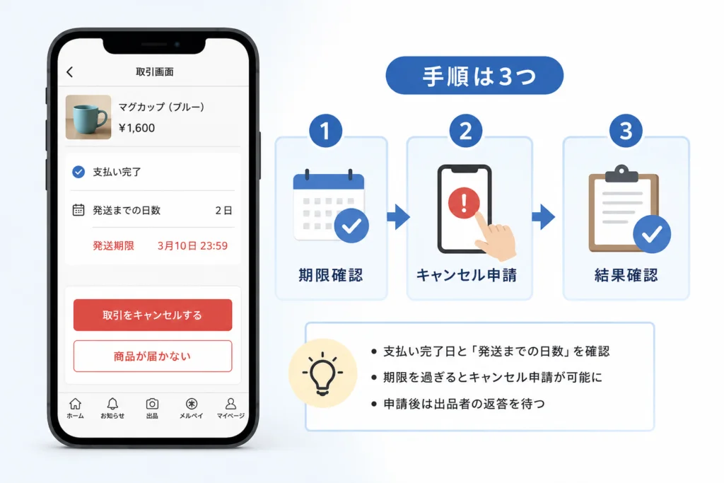 発送期限はいつまで?支払い完了と「発送までの日数」を確認する