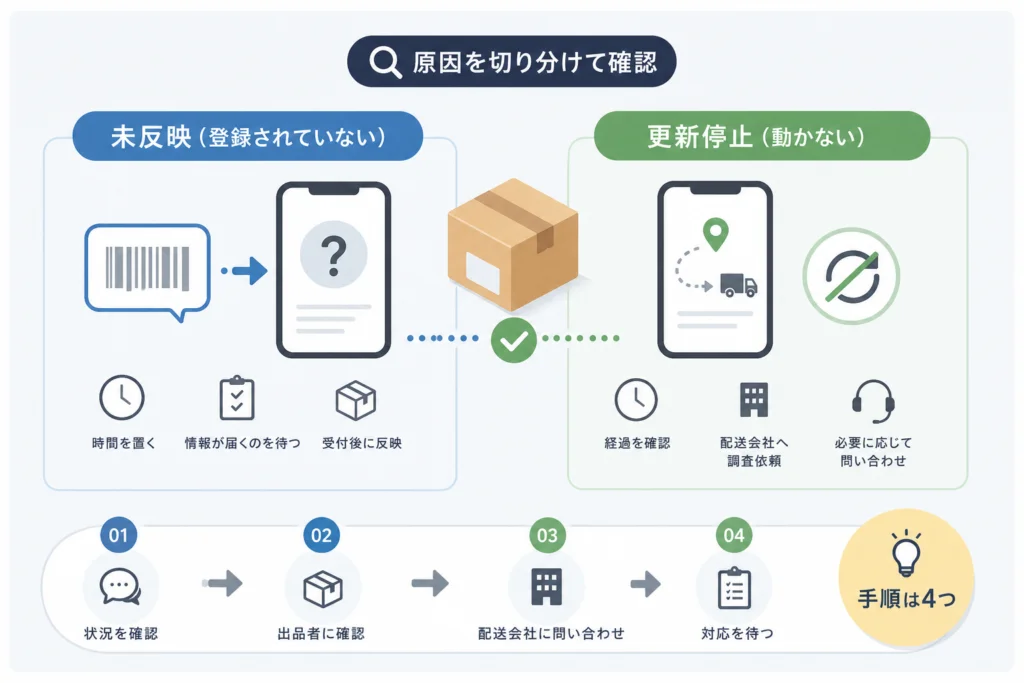 発送通知が来たのに追跡番号が未登録になる原因