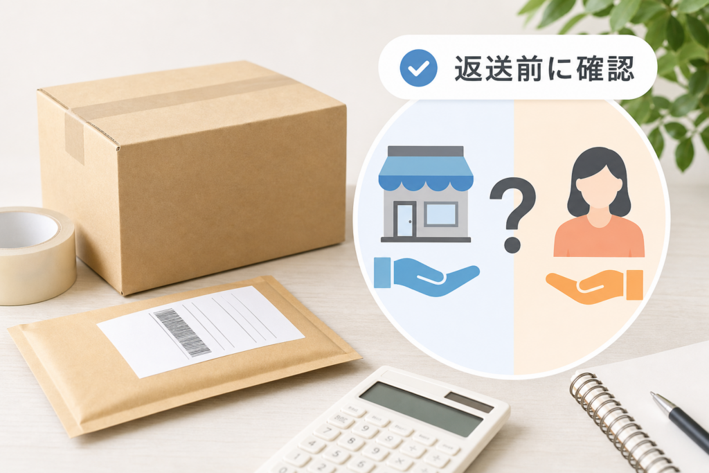 送料は誰が負担する?返送前に確認すること