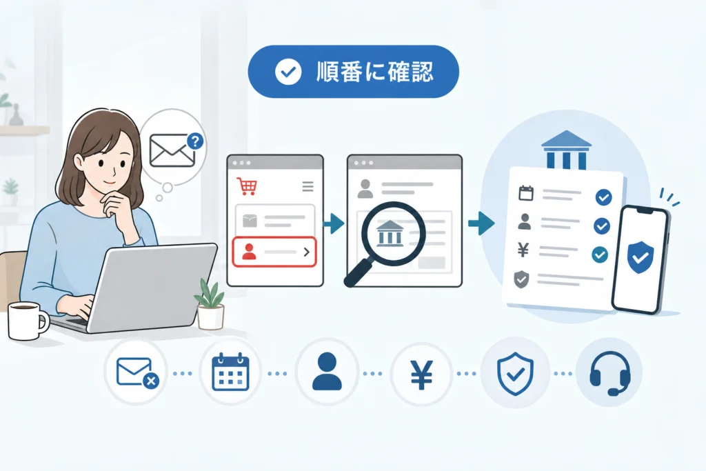銀行振込案内メールはいつ届く？注文確認メールとの違い