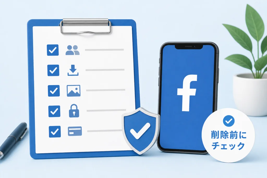 Facebookを削除する前に確認したいチェックリスト
